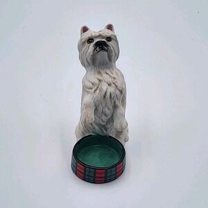 Vintage 1987 West Highland White Terrier Figurine Franklin Mint Collectible Dog